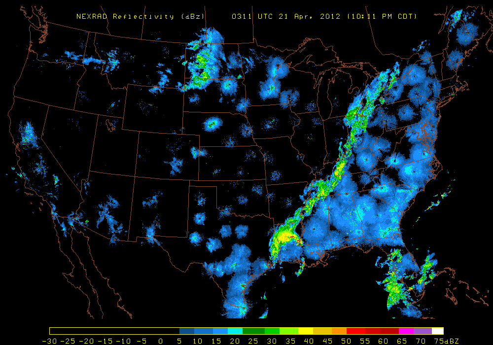 Birding by Radar--Archive of US Composite Radar Maps